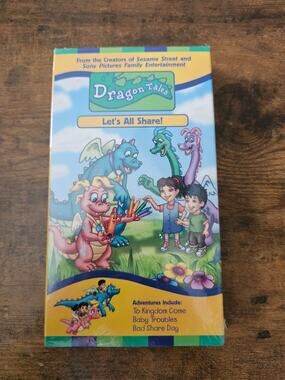 Dragon Tales - Lets All Share (VHS, 2000) Kids Show For Children Learning